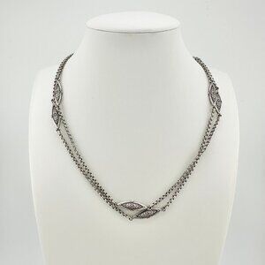 Konstantino Scrolling Flower Wrap Chain Necklace - 36" - RARE